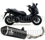 Komplette Abgasanlage Mit Katalysator Und Geräuschzulassung Urban Aluminium Schwarz Edelstahl Schwarz - Arrow Special Parts Kompatibel Mit Honda Forza 125 (2017-2020)
