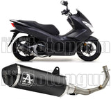 Komplette Abgasanlage Mit Katalysator Und Geräuschzulassung Urban Aluminium Schwarz Edelstahl Schwarz - Arrow Special Parts Kompatibel Mit Honda Pcx 150 (2012-2016)
