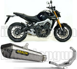 Komplette Abgasanlage Mit Katalysator Und Geräuschzulassung X-Kone Nichrom Carbon - Arrow Special Parts Kompatibel Mit Yamaha Tracer 900 Gt (2018-2020)