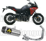 Komplette Abgasanlage Mit Katalysator Und Geräuschzulassung Works Titan Carbon - Arrow Special Parts Kompatibel Mit Yamaha Mt-07 (2021-2024)