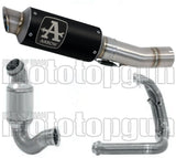 Komplette Auspuffanlage Ohne Katalysator Und Mit Geräuschzulassung Gp2 Gp-2 Nichrom Schwarz Edelstahl - Arrow Special Parts Kompatibel Mit Ktm 890 Duke R (2020-2023)