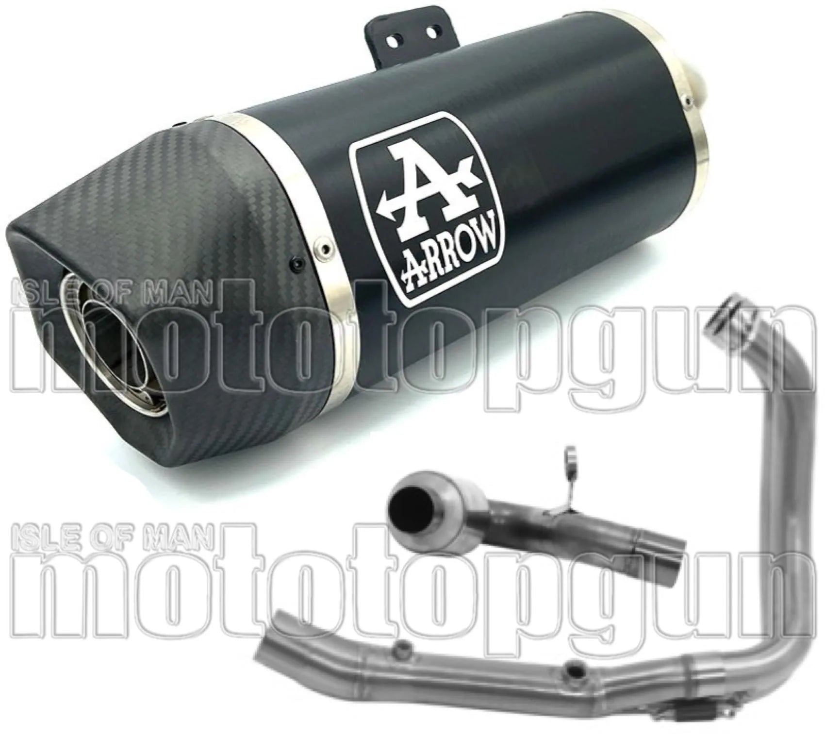Komplette Auspuffanlage Ohne Katalysator Und Mit Geräuschzulassung Indy-Race Aluminium Schwarz Carbon - Arrow Special Parts Kompatibel Mit Bmw F 900 R (2020-2024)