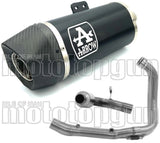 Komplette Auspuffanlage Ohne Katalysator Und Mit Geräuschzulassung Indy-Race Aluminium Schwarz Carbon - Arrow Special Parts Kompatibel Mit Bmw F 900 Xr (2020-2024)
