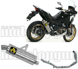 Komplette Auspuffanlage Ohne Katalysator Und Mit Geräuschzulassung Maxi Race-Tech Aluminium Edelstahl - Arrow Special Parts Kompatibel Mit Honda Crf 1100 L Africa Twin Adventure Sports (2020-2023)