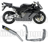 Komplette Auspuffanlage Ohne Katalysator Und Mit Geräuschzulassung Maxi Race-Tech Titan Carbon - Arrow Special Parts Kompatibel Mit Honda Cbr 1000 Rr (2004-2007)