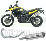 Komplette Auspuffanlage Ohne Katalysator Und Mit Geräuschzulassung Maxi Race-Tech Aluminium Carbon - Arrow Special Parts Kompatibel Mit Bmw F 800 Gs Adventure (2008-2016)
