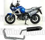 Komplette Auspuffanlage Ohne Katalysator Und Mit Geräuschzulassung Maxi Race-Tech Aluminium Schwarz Carbon - Arrow Special Parts Kompatibel Mit Yamaha Xt 1200 Z Super Ténéré (2010-2020)