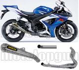 Komplette Auspuffanlage Ohne Katalysator Und Mit Geräuschzulassung Pro-Race Titan Edelstahl - Arrow Special Parts Kompatibel Mit Suzuki Gsx-R 600 Ie (2006-2007)
