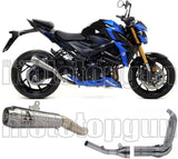Complete Non-Catalytic Exhaust System With Sound Certification Pro-Race Nichrom Stainless Steel - Arrow Special Parts Compatible With Suzuki Gsx-S 750 (2017-2020)