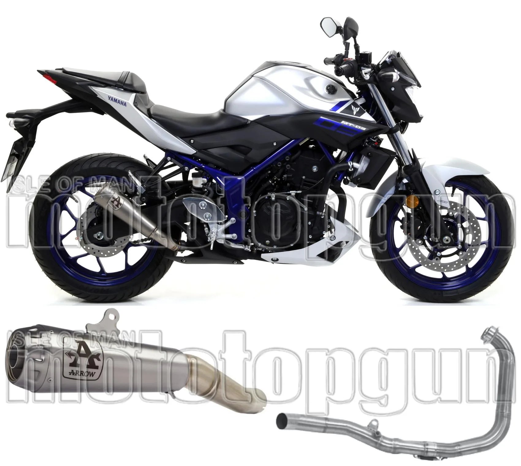 Komplette Auspuffanlage Ohne Katalysator Und Mit Geräuschzulassung Pro-Race Nichrom Edelstahl - Arrow Special Parts Kompatibel Mit Yamaha Yzf-R3 (2021-2024)