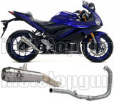 Complete Non-Catalytic Exhaust System With Sound Certification Pro-Race Nichrom Stainless Steel - Arrow Special Parts Compatible With Yamaha Yzf-R3 (2019-2020)
