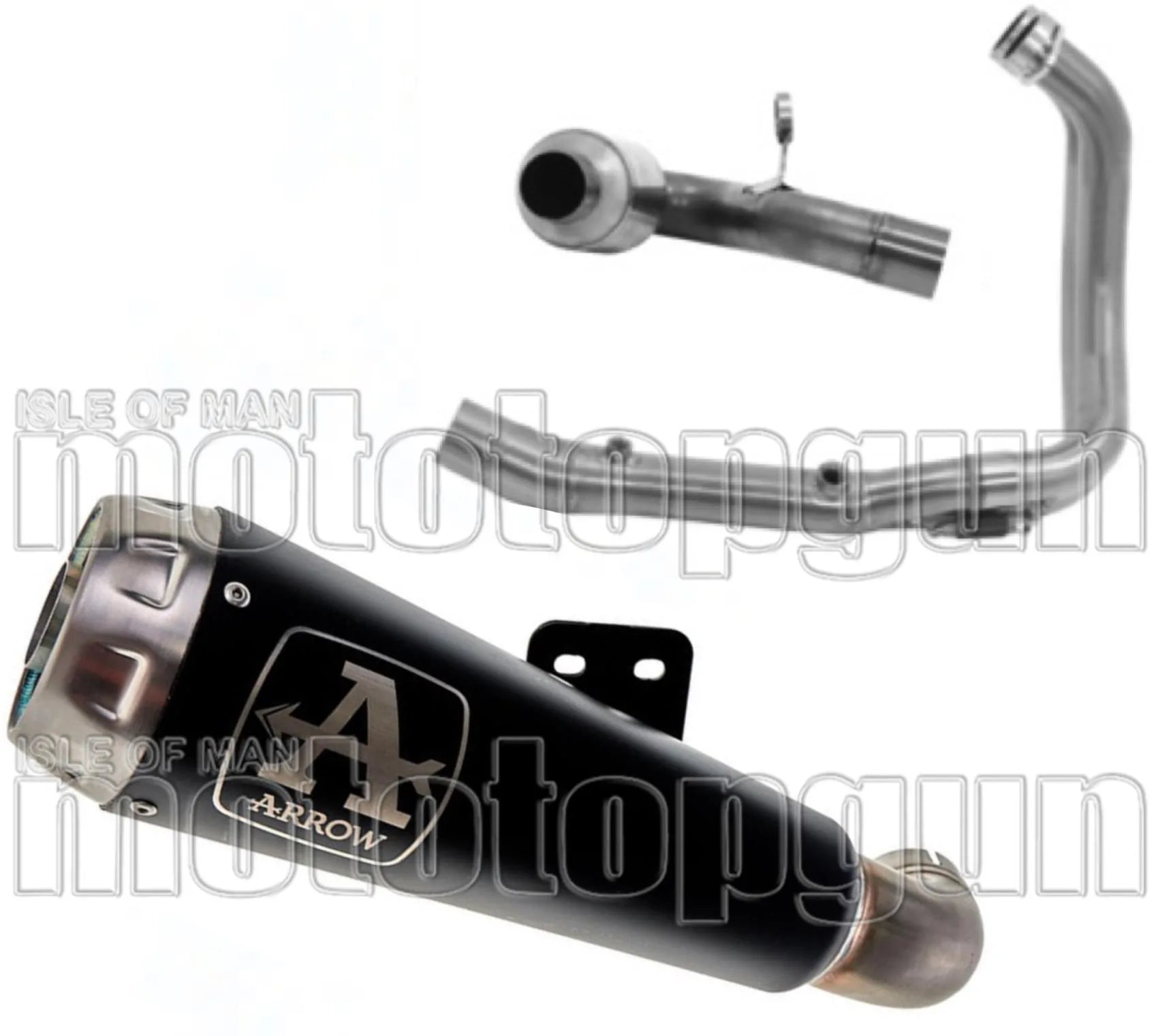 Komplette Auspuffanlage Ohne Katalysator Und Mit Geräuschzulassung Pro-Race Nichrom Schwarz Edelstahl - Arrow Special Parts Kompatibel Mit Bmw F 900 Xr (2020-2024)