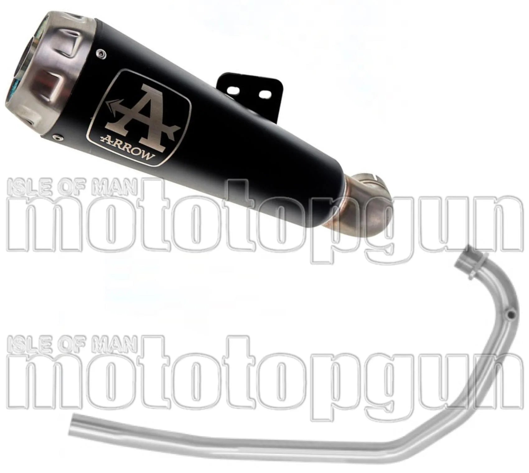 Komplette Auspuffanlage Ohne Katalysator Und Mit Geräuschzulassung Pro-Race Nichrom Schwarz Edelstahl - Arrow Special Parts Kompatibel Mit Brixton Bx 125 X (2019-2020)