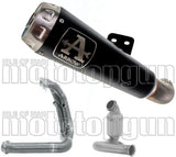 Komplette Auspuffanlage Ohne Katalysator Und Mit Geräuschzulassung Pro-Race Nichrom Schwarz Edelstahl - Arrow Special Parts Kompatibel Mit Ktm 790 Duke (2018-2020)