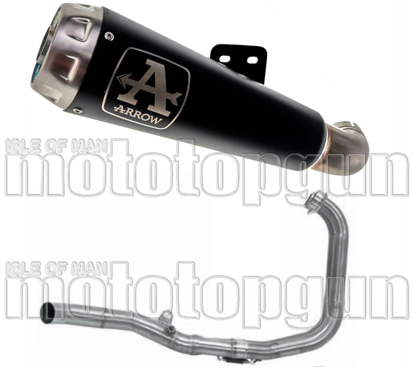 Komplette Auspuffanlage Ohne Katalysator Und Mit Geräuschzulassung Pro-Race Nichrom Schwarz Edelstahl - Arrow Special Parts Kompatibel Mit Yamaha Yzf-R3 (2019-2020)