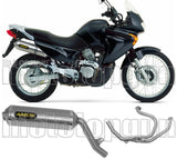 Komplette Auspuffanlage Ohne Katalysator Und Mit Geräuschzulassung Race-Tech Aluminium Edelstahl - Arrow Special Parts Kompatibel Mit Honda Xl 650 V Transalp (2000-2007)