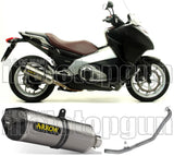 Komplette Auspuffanlage Ohne Katalysator Und Mit Geräuschzulassung Race-Tech Aluminium Carbon - Arrow Special Parts Kompatibel Mit Honda Nc 700 S (2012-2014)