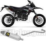 Komplette Auspuffanlage Ohne Katalysator Und Mit Geräuschzulassung Thunder Aluminium Edelstahl - Arrow Special Parts Kompatibel Mit Malaguti Xsm 125 4T (2019-2020)