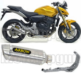 Komplette Auspuffanlage Ohne Katalysator Und Mit Geräuschzulassung Thunder Aluminium Edelstahl - Arrow Special Parts Kompatibel Mit Honda Cbr 600 F (2011-2013)