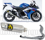 Komplette Auspuffanlage Ohne Katalysator Und Mit Geräuschzulassung Thunder Aluminium Edelstahl - Arrow Special Parts Kompatibel Mit Suzuki Gsx-R 600 Ie (2006-2007)