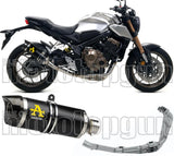 Komplette Auspuffanlage Ohne Katalysator Und Mit Geräuschzulassung Thunder Aluminium Schwarz Carbon - Arrow Special Parts Kompatibel Mit Honda Cbr 650 R (2019-2023)