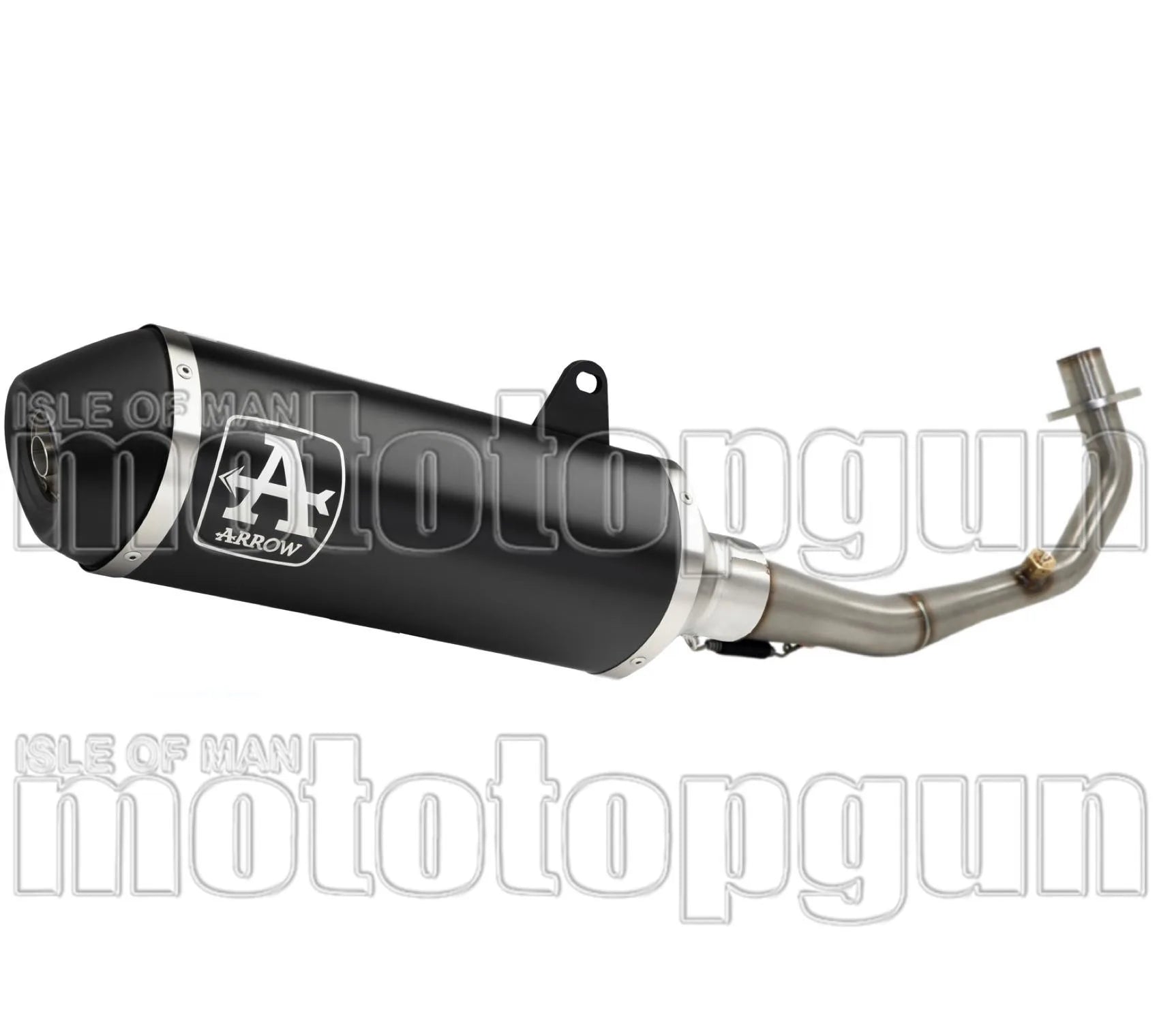 Komplette Auspuffanlage Ohne Katalysator Und Mit Geräuschzulassung Urban Aluminium Schwarz Edelstahl Schwarz - Arrow Special Parts Kompatibel Mit Piaggio Medley 125 S Abs (2020-2024)