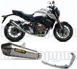 Komplette Auspuffanlage Ohne Katalysator Und Mit Geräuschzulassung X-Kone Nichrom Carbon - Arrow Special Parts Kompatibel Mit Honda Cb 650 R (2019-2023)