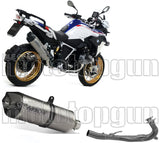 Komplette Auspuffanlage Ohne Katalysator Und Mit Geräuschzulassung Maxi Race-Tech Aluminium / Titan Carbon - Arrow Special Parts Kompatibel Mit Bmw R 1250 Gs (2019-2024)