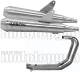 Komplette Auspuffanlage Ohne Katalysator Und Mit Geräuschzulassung Pro-Racing Nichrom Edelstahl - Arrow Special Parts Kompatibel Mit Triumph Thruxton 1200 (2016-2020)