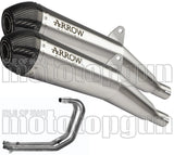 Komplette Auspuffanlage Ohne Katalysator Und Mit Geräuschzulassung Pro-Racing Nichrom Carbon - Arrow Special Parts Kompatibel Mit Triumph Speed Twin 1200 (2019-2020)