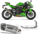 Komplette Auspuffanlage Ohne Katalysator Und Mit Geräuschzulassung Indy-Race Evo Titan Carbon - Arrow Special Parts Kompatibel Mit Kawasaki Zx 4R (2024-2026)