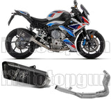 Komplette Auspuffanlage Ohne Katalysator Und Mit Geräuschzulassung Pista Titan Schwarz Carbon - Arrow Special Parts Kompatibel Mit Bmw S 1000 Rr (2019-2024)