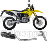 Komplette Auspuffanlage Ohne Katalysator Und Mit Geräuschzulassung Explorer Aluminium Schwarz Endkappe Carby - Arrow Special Parts Kompatibel Mit Suzuki Dr-Z4S (2025-2026)