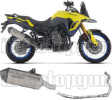 Komplette Auspuffanlage Ohne Katalysator Und Mit Geräuschzulassung Explorer Titan Endkappe Carby - Arrow Special Parts Kompatibel Mit Suzuki V-Strom 800 Se (2025-2026)