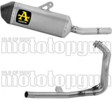 Komplette Auspuffanlage Ohne Katalysator Und Mit Geräuschzulassung Explorer Titan Endkappe Carby - Arrow Special Parts Kompatibel Mit Yamaha Ténéré 700 (2025-2026)
