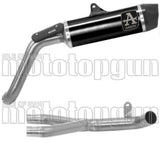 Komplette Auspuffanlage Ohne Katalysator Und Mit Geräuschzulassung Indy-Race Aluminium Schwarz Carbon - Arrow Special Parts Kompatibel Mit Moto Guzzi V85 Tt (2021-2023)