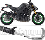Komplette Auspuffanlage Ohne Katalysator Und Mit Geräuschzulassung Indy-Race Evo Aluminium Schwarz Endkappe Carby - Arrow Special Parts Kompatibel Mit Kawasaki Z 1100 Se (2025-2026)