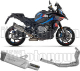 Komplette Auspuffanlage Ohne Katalysator Und Mit Geräuschzulassung Indy-Race Evo Titan Endkappe Carby - Arrow Special Parts Kompatibel Mit Bmw M 1000 Xr (2025-2026)