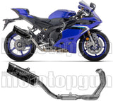 Komplette Abgasanlage Mit Katalysator Und Geräuschzulassung Indy-Race Evo Aluminium Schwarz Endkappe Carby - Arrow Special Parts Kompatibel Mit Yamaha Yzf R9 (2025)