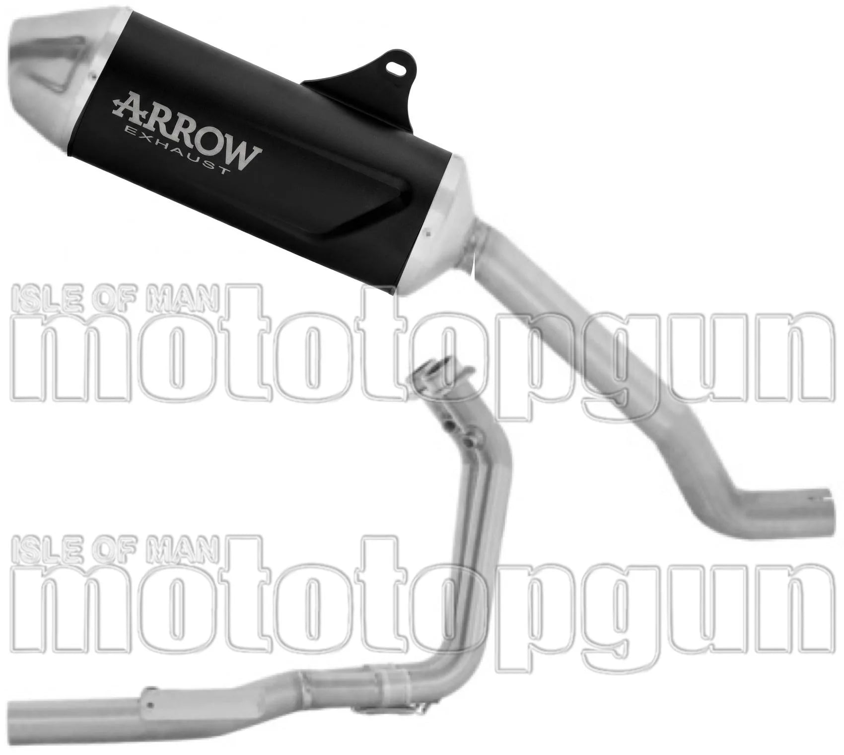 Komplette Auspuffanlage Ohne Katalysator Und Mit Geräuschzulassung Indy Race Evo Aluminium Schwarz Endkappe Edelstahl - Arrow Special Parts Kompatibel Mit Morbidelli T502X (2026)