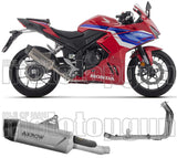 Komplette Auspuffanlage Ohne Katalysator Und Mit Geräuschzulassung Indy-Race Evo Titan Carbon - Arrow Special Parts Kompatibel Mit Honda Cbr 500 R (2024-2026)