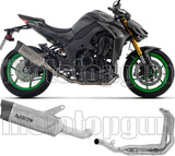 Complete Non-Catalytic Exhaust System With Sound Certification Indy-Race Evo Titanium Carby End Cap - Arrow Special Parts Compatible With Kawasaki Z 1100 (2025-2026)