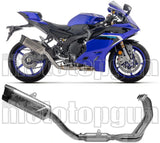 Komplette Abgasanlage Mit Katalysator Und Geräuschzulassung Indy-Race Evo Titan Endkappe Carby - Arrow Special Parts Kompatibel Mit Yamaha Yzf R9 (2025)
