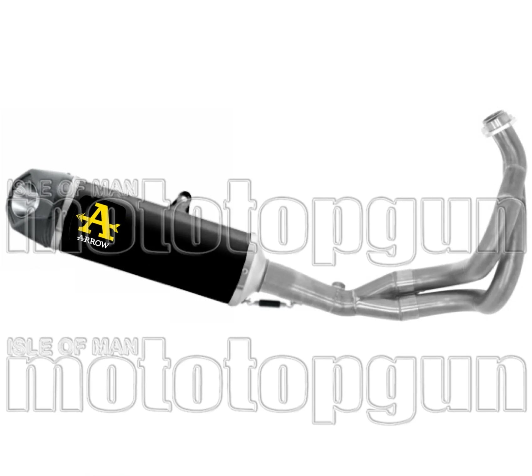 Komplette Auspuffanlage Ohne Katalysator Und Mit Geräuschzulassung Indy-Race Aluminium Schwarz Carbon - Arrow Special Parts Kompatibel Mit Kawasaki Ninja 650 (2021-2023)