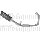 Komplette Abgasanlage Mit Katalysator Und Geräuschzulassung Indy-Race Evo Aluminium Schwarz Endkappe Carby - Arrow Special Parts Kompatibel Mit Yamaha Mt-07 (2025-2026)