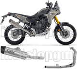 Komplette Auspuffanlage Ohne Katalysator Und Mit Geräuschzulassung Indy-Race Evo Aluminium Endkappe Carby - Arrow Special Parts Kompatibel Mit Yamaha Ténéré 700 (2025-2026)