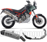 Complete Non-Catalytic Exhaust System With Sound Certification Indy-Race Evo Titanium - Arrow Special Parts Compatible With Aprilia Tuareg 660 (2025-2026)