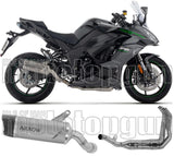 Komplette Auspuffanlage Ohne Katalysator Und Mit Geräuschzulassung Indy-Race Evo Titan Endkappe Carby - Arrow Special Parts Kompatibel Mit Kawasaki Ninja 1100 Sx (2025-2026)