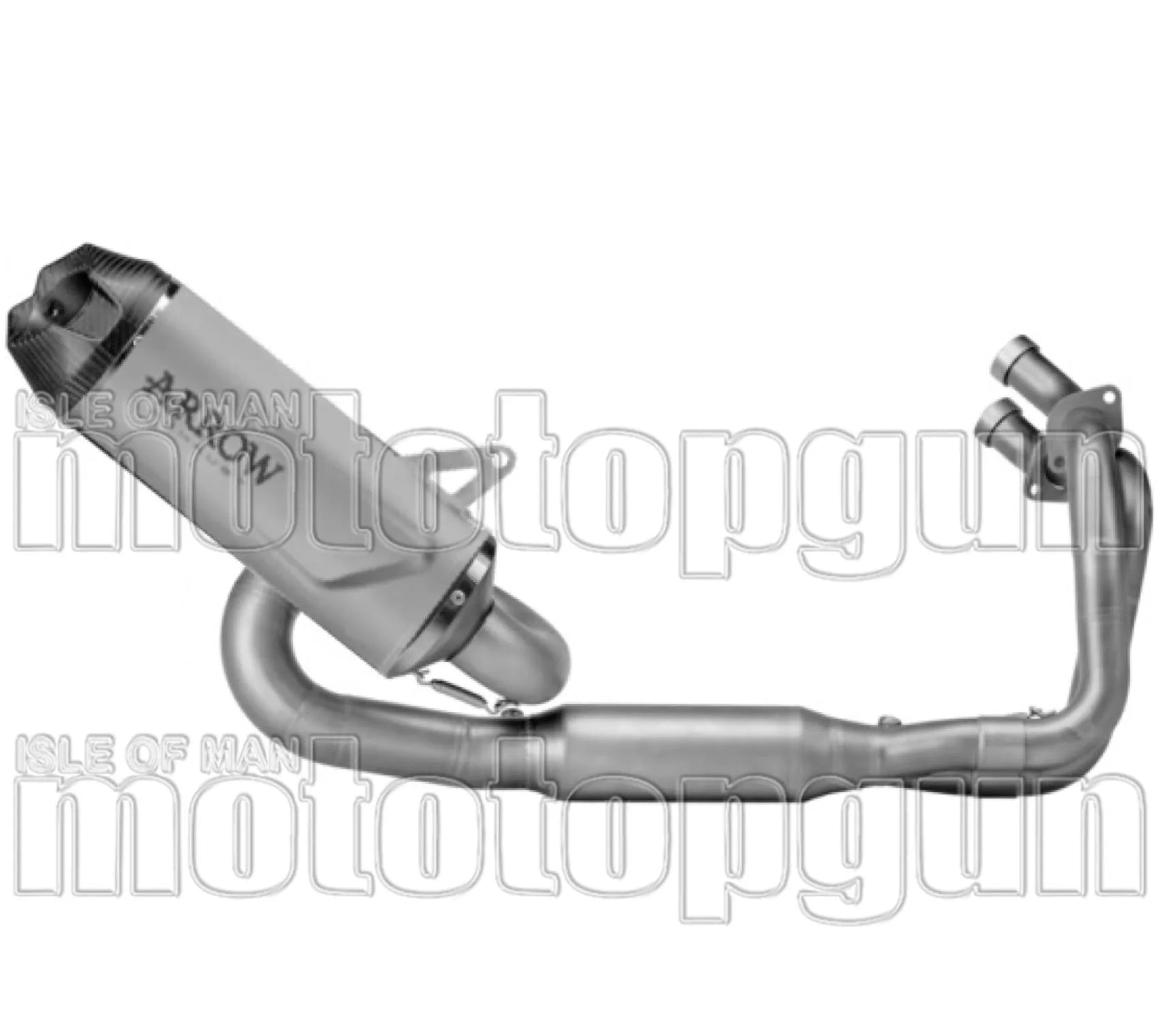 Komplette Abgasanlage Mit Katalysator Und Geräuschzulassung Indy-Race Evo Titan Endkappe Carby - Arrow Special Parts Kompatibel Mit Kawasaki Z 650 35Kw (2024-2026)