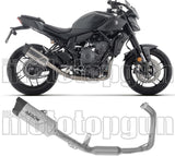 Complete Catalytic Exhaust System With Sound Certification Indy-Race Evo Titanium Carby End Cap - Arrow Special Parts Compatible With Yamaha Mt-07 (2025-2026)